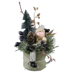 Aranjament Craciun cu figurina 25 CM