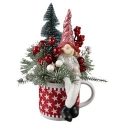 Aranjament Craciun cu figurina 25 CM