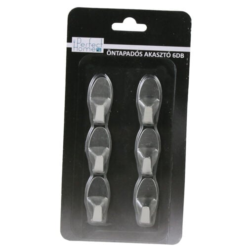 Set 6 agatatori autoadezive din inox