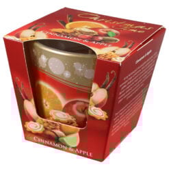 Lumanare de Craciun parfumata in pahar 115 gr