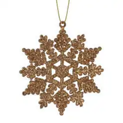 Decoratiune din plastic pentru bradul de craciun - Design Fulgi de Nea - Diferite modele