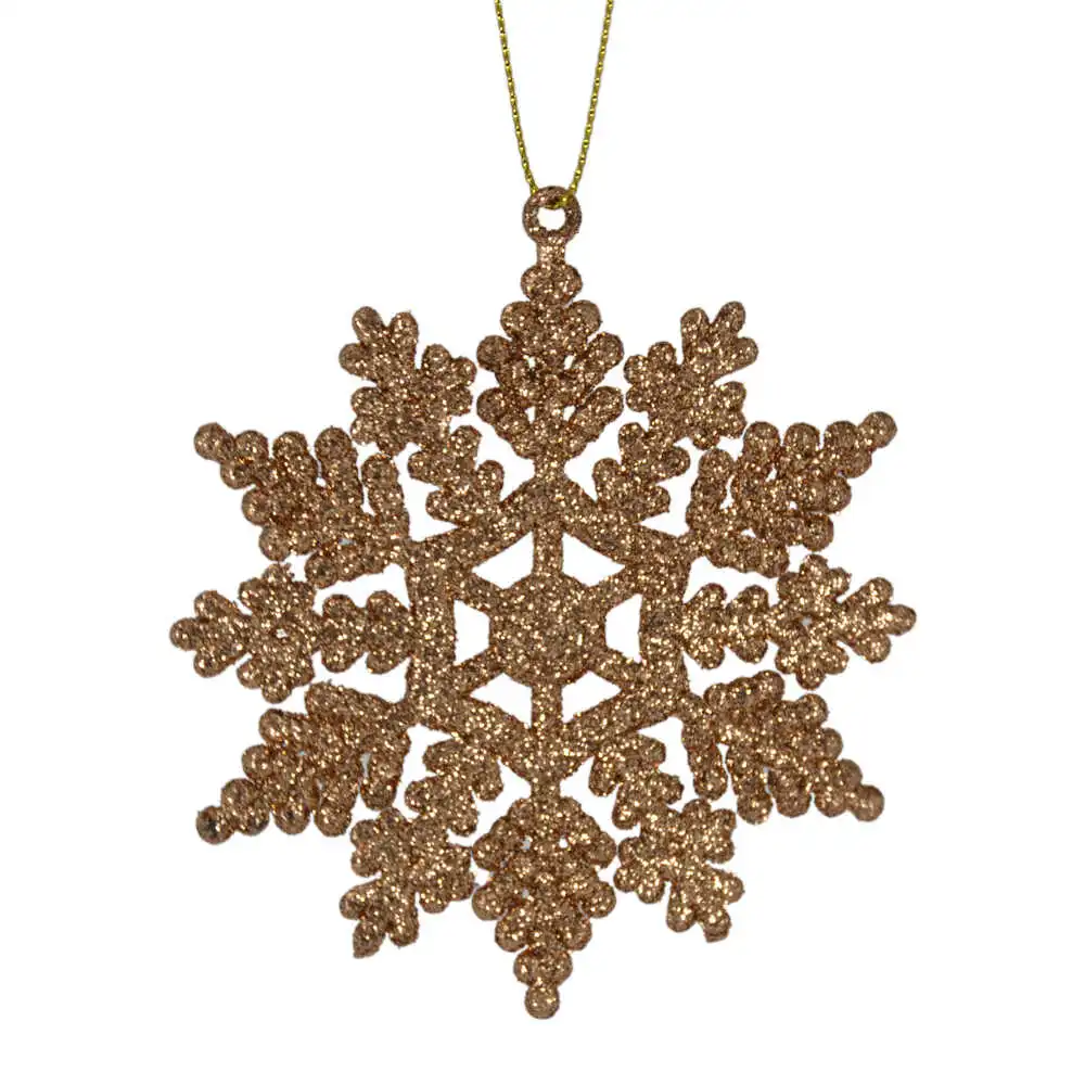 Decoratiune din plastic pentru bradul de craciun  - Design Fulgi de Nea - Diferite modele