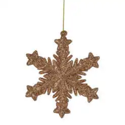 Decoratiune din plastic pentru bradul de craciun - Design Fulgi de Nea - Diferite modele