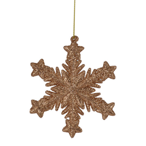 Decoratiune din plastic pentru bradul de craciun  - Design Fulgi de Nea - Diferite modele