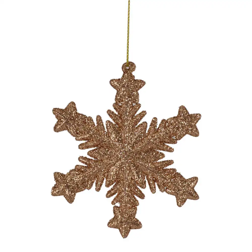 Decoratiune din plastic pentru bradul de craciun  - Design Fulgi de Nea - Diferite modele