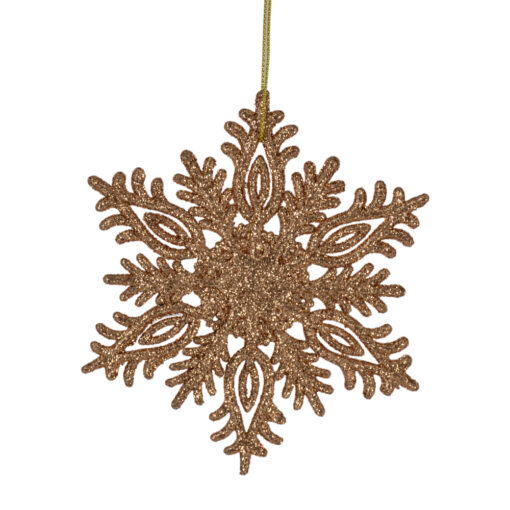 Decoratiune din plastic pentru bradul de craciun  - Design Fulgi de Nea - Diferite modele