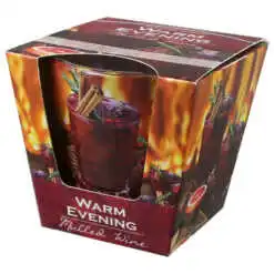 Lumanare de Craciun parfumata in pahar 115 gr