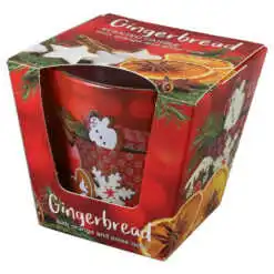 Lumanare de Craciun parfumata in pahar 115 gr