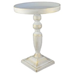 Platou tort cu picior din metal 25x36 CM