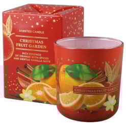Lumanare de Craciun parfumata in pahar 150 gr