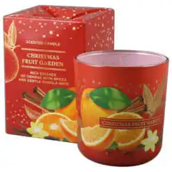 Lumanare de Craciun parfumata in pahar 150 gr