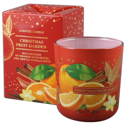 Lumanare de Craciun parfumata in pahar 150 gr