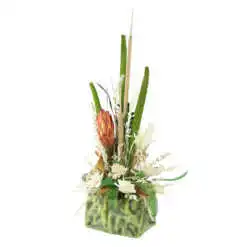 Aranjament floral cu plante uscate 50 CM