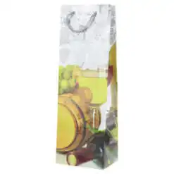Punga cadou bauturi din hartie laminata 12 x 36 CM
