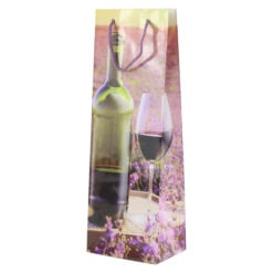 Punga cadou bauturi din hartie laminata 12 x 36 CM