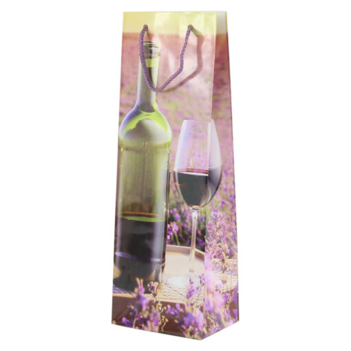 Punga cadou bauturi din hartie laminata 12 x 36 CM