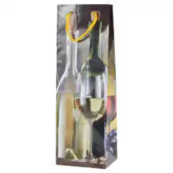 Punga cadou bauturi din hartie laminata 12 x 36 CM