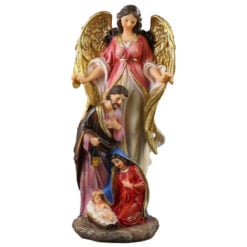 Figurina Inger cu Sfanta Familie 11x25 CM