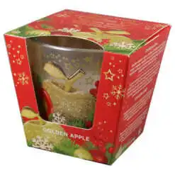 Lumanare de Craciun parfumata in pahar 115 gr