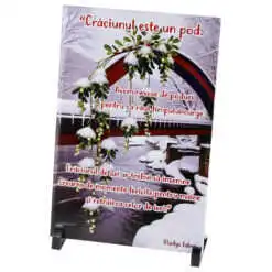 Placa decorativa "Craciunul este un Pod..." 20x30 CM