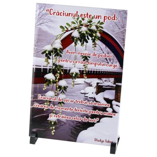 Placa decorativa "Craciunul este un Pod..." 20x30 CM