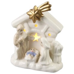 Decoratiune Sfanta Familie din ceramica