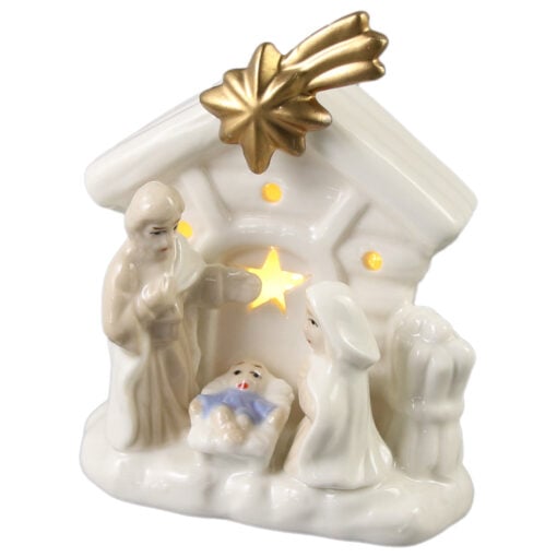 Decoratiune Sfanta Familie din ceramica