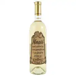 Vin alb 750 ml "Nasii sunt cadoul..." cu eticheta personalizata din pluta