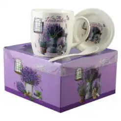 Set cana cu farfurie si lingurita