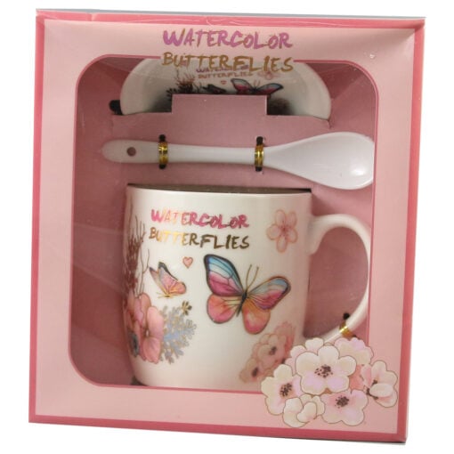 din ceramica "Watercolor Butterflies"