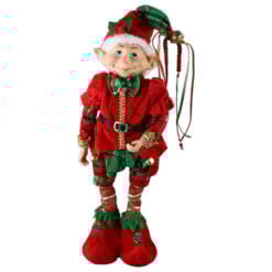 Figurina Elf cu caciula cu clopotei 40 CM