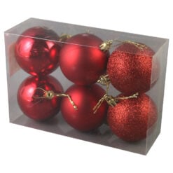 Set 6 globuri pentru brad