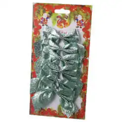 Set 6 fundite cu sclipici 8 CM