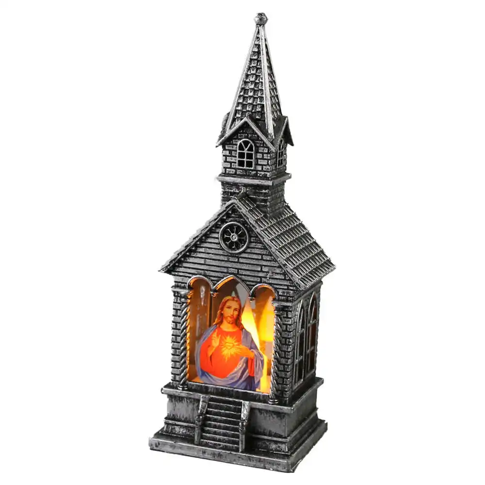 Ornament Craciun Biserica cu led Ornament Craciun Biserica cu led