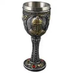 Pocal din metal si rasina Cavaler 8x18 CM