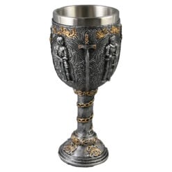 Pocal din metal si rasina Cavaler 8x18 CM