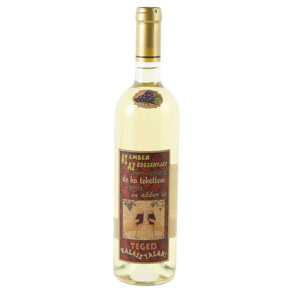 Vin alb 750 ml "Az ember az edesanyjat nem valasztja..." Vin alb 750 ml "Az ember az edesanyjat nem valasztja..."