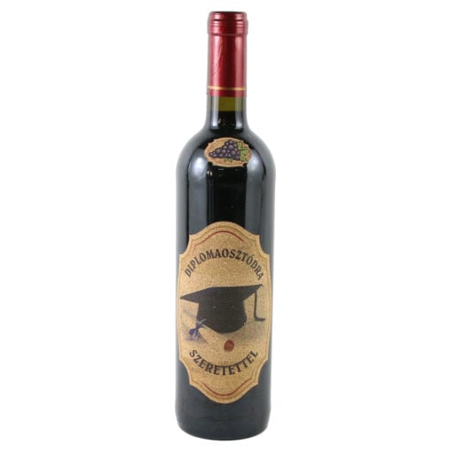 Vin rosu 750 ml "Diplomaosztodra szeretettel"