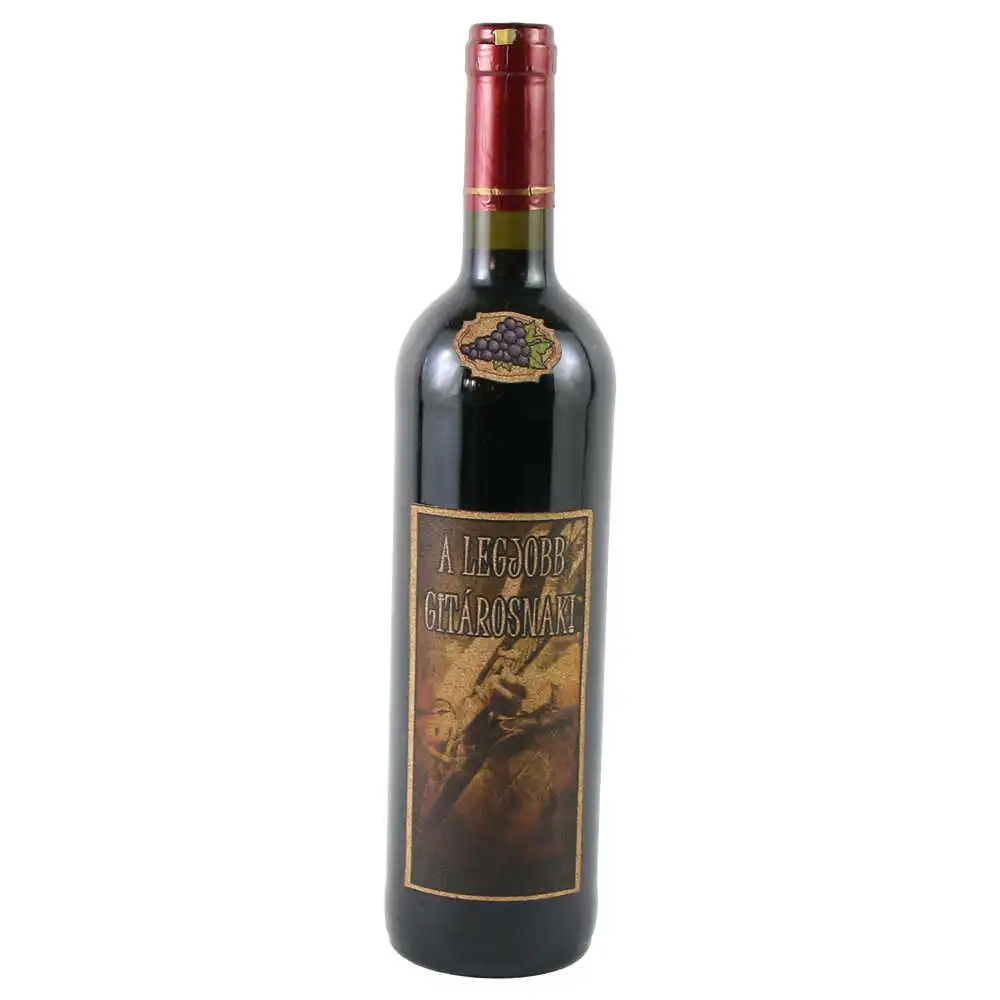 Vin rosu 750 ml "A legjobb Gitarosnak" Vin rosu 750 ml "A legjobb Gitarosnak"