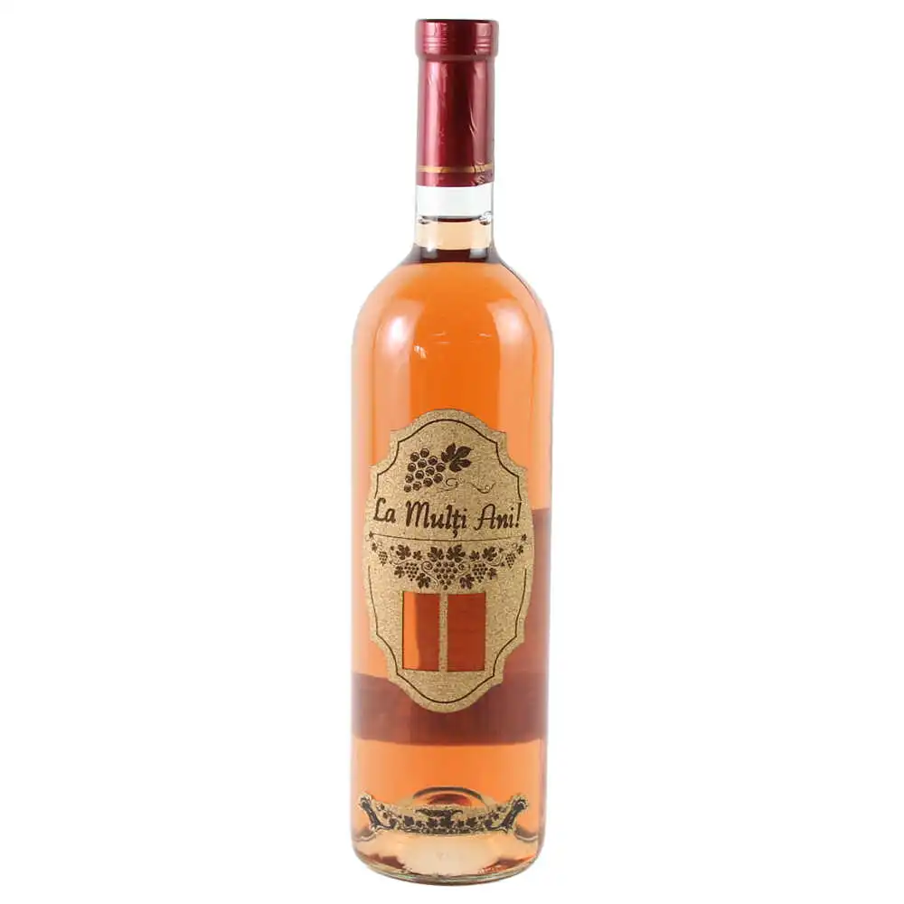 Vin rose 750 ml "La multi ani!"