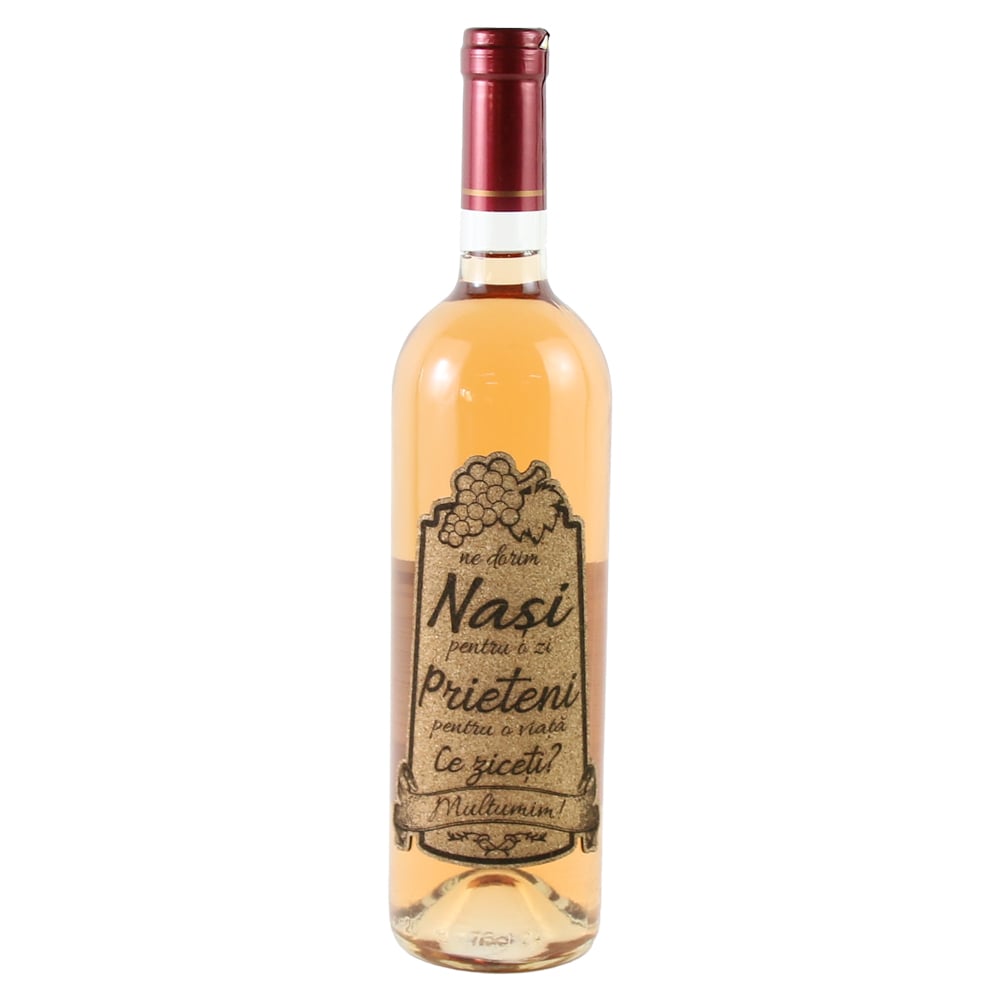 Vin rose 750 ml "Ne dorim Nasi pentru..." Vin rose 750 ml "Ne dorim Nasi pentru..."