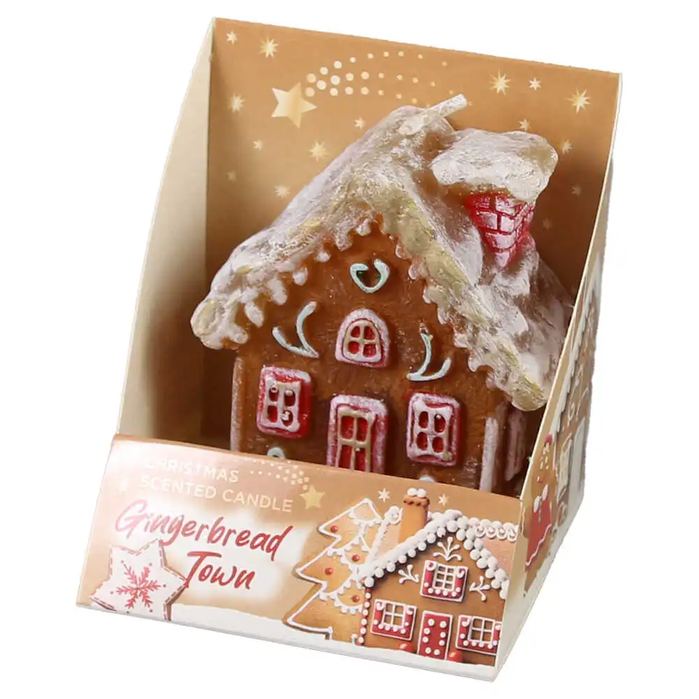 Lumanare de Craciun parfumata Gingerbread Town 7.5 CM Lumanare de Craciun parfumata Gingerbread Town 7.5 CM