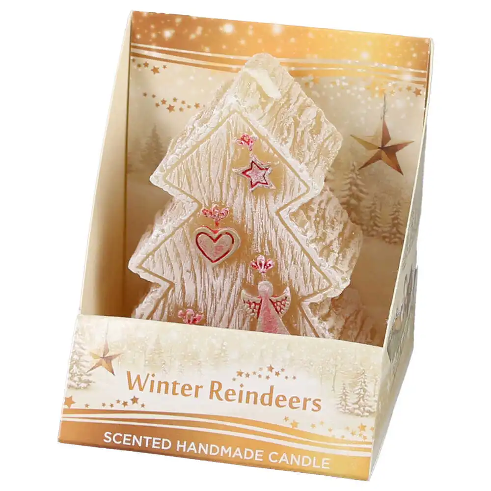 Lumanare de Craciun parfumata Winter Reindeers 7.5 CM Lumanare de Craciun parfumata Winter Reindeers 7.5 CM