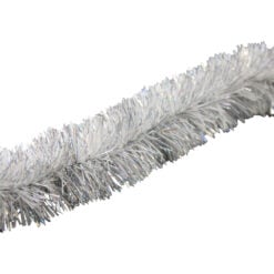 Beteala alb-argintie pentru brad 5x200 CM