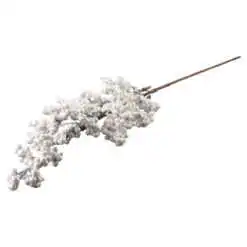 Pick creanga cu bobite albe sidefate 65 CM