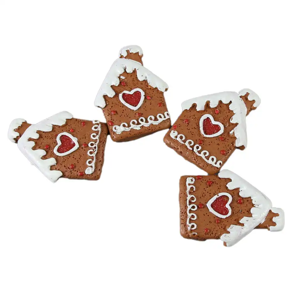 Set 4 casute Turta dulce din rasina 4 CM Set 4 casute Turta dulce din rasina 4 CM