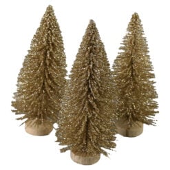 Set 3 brad sarma auriu cu glitter 9.5 CM