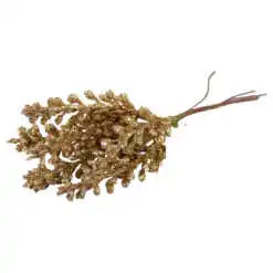 Set 6 Pick creanga cu glitter bronz 16 CM