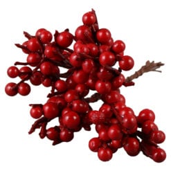 Pick decor cu bobite rosii 11 CM