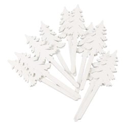 Pick decor Set 10 Brad din lemn alb